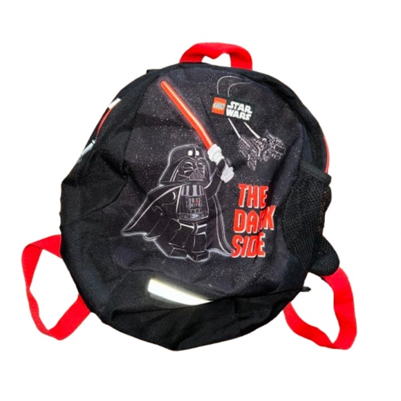 Star Wars Kids Backpack black and red The Dark Side lightsaber - Picture 1 of 10